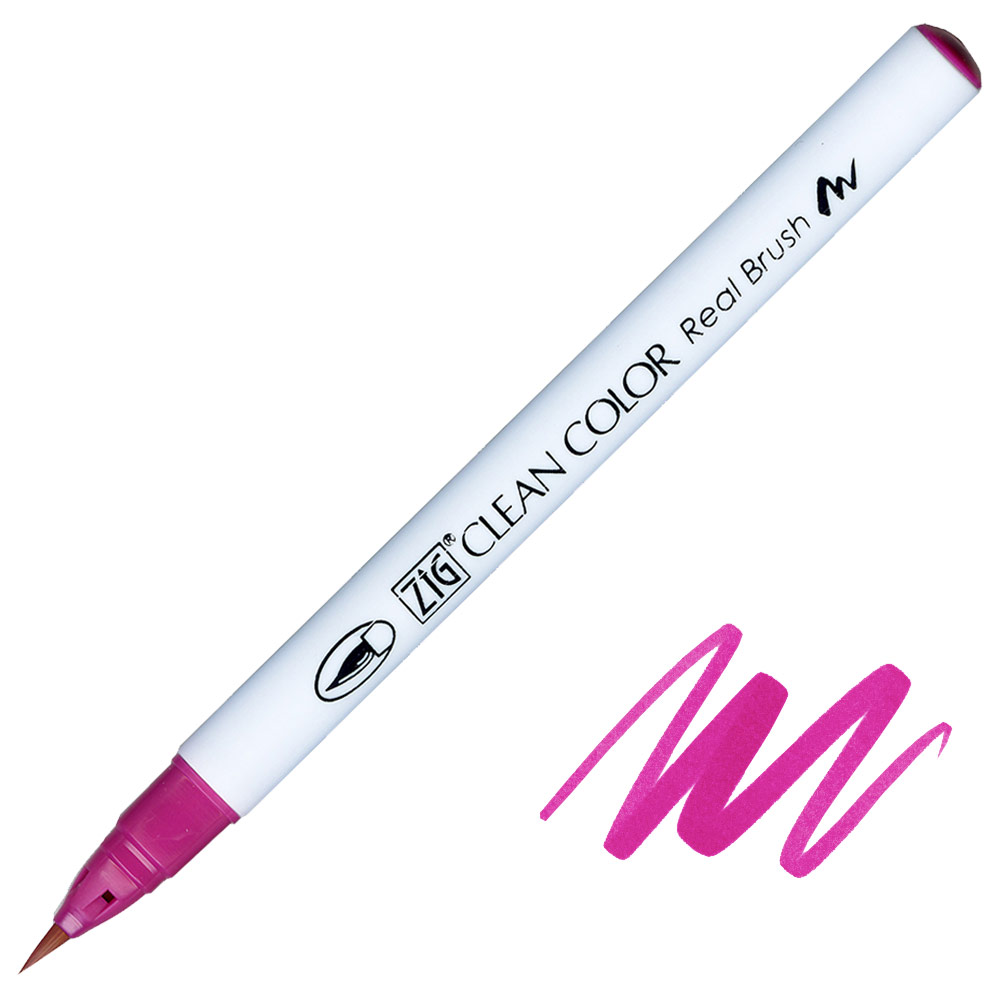 Zig Clean Color Real Brush Pen 027 Dark Pink