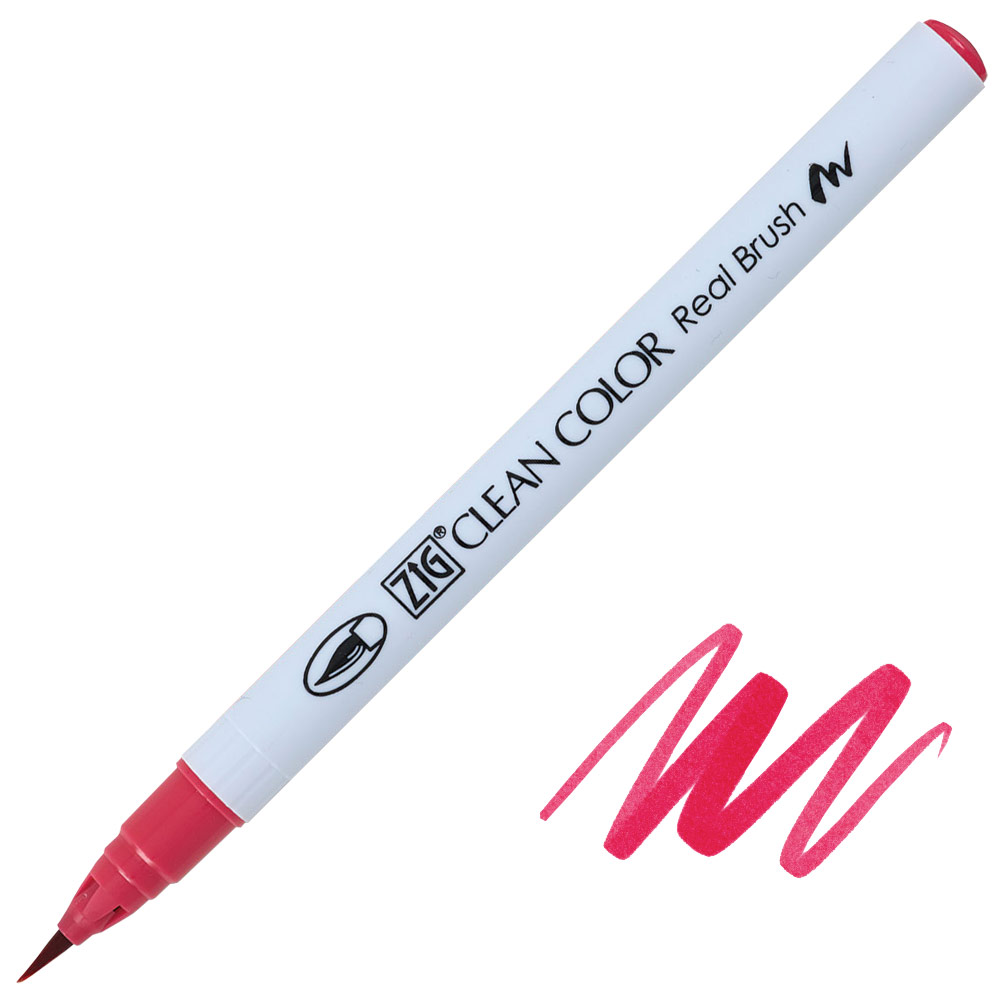 Zig Clean Color Real Brush Pen 029 Geranium Red