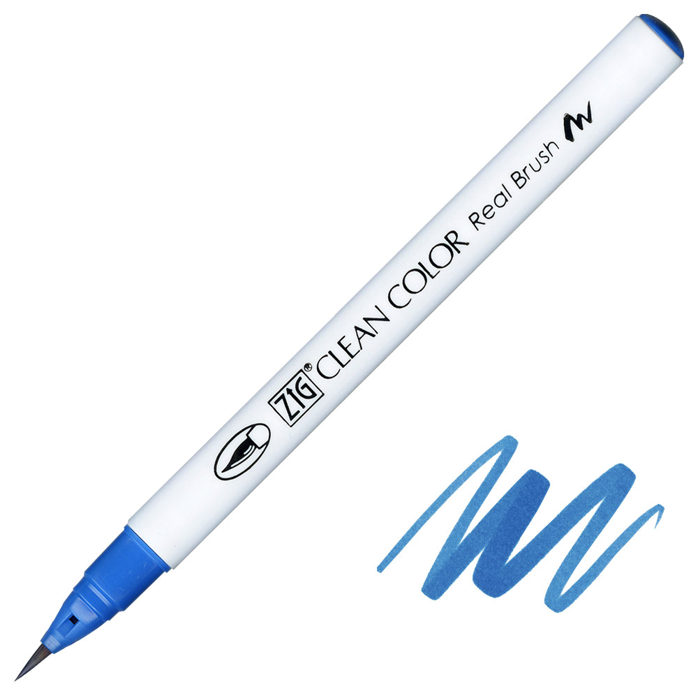 Zig Clean Color Real Brush Pen 037 Cornflower Blue