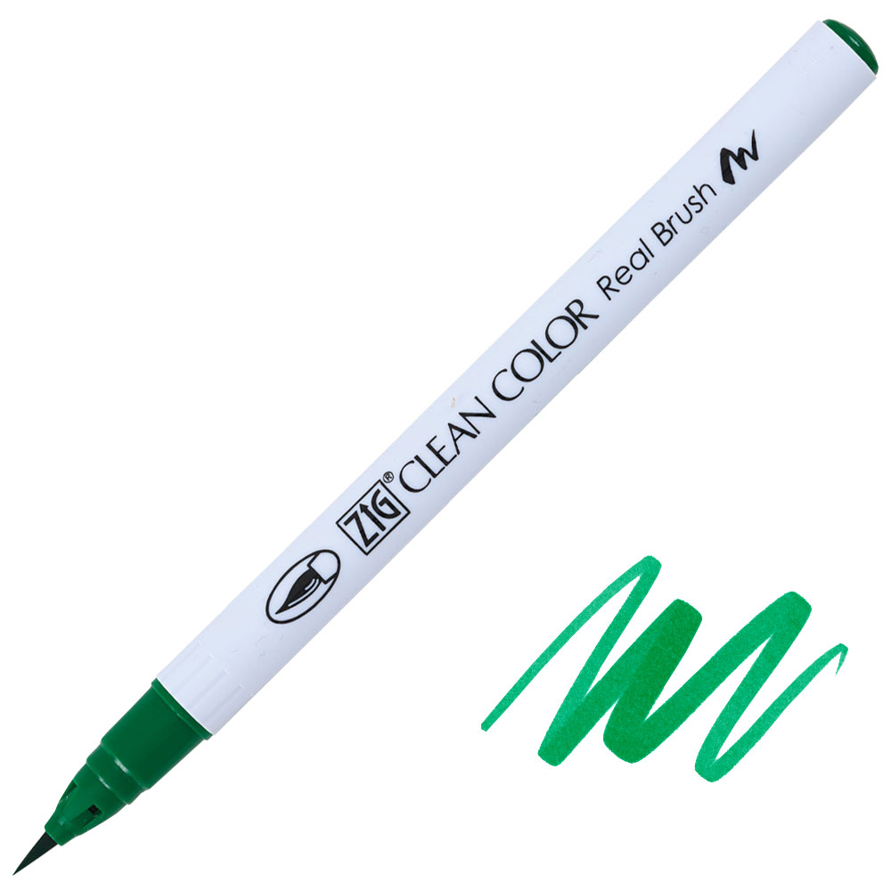 Zig Clean Color Real Brush Pen 040 Green