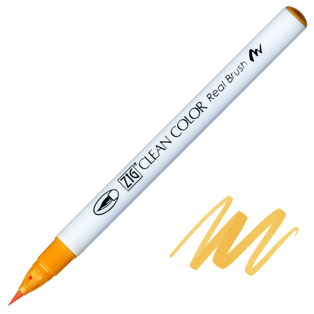 Zig Clean Color Real Brush Pen 052 Bright Yellow
