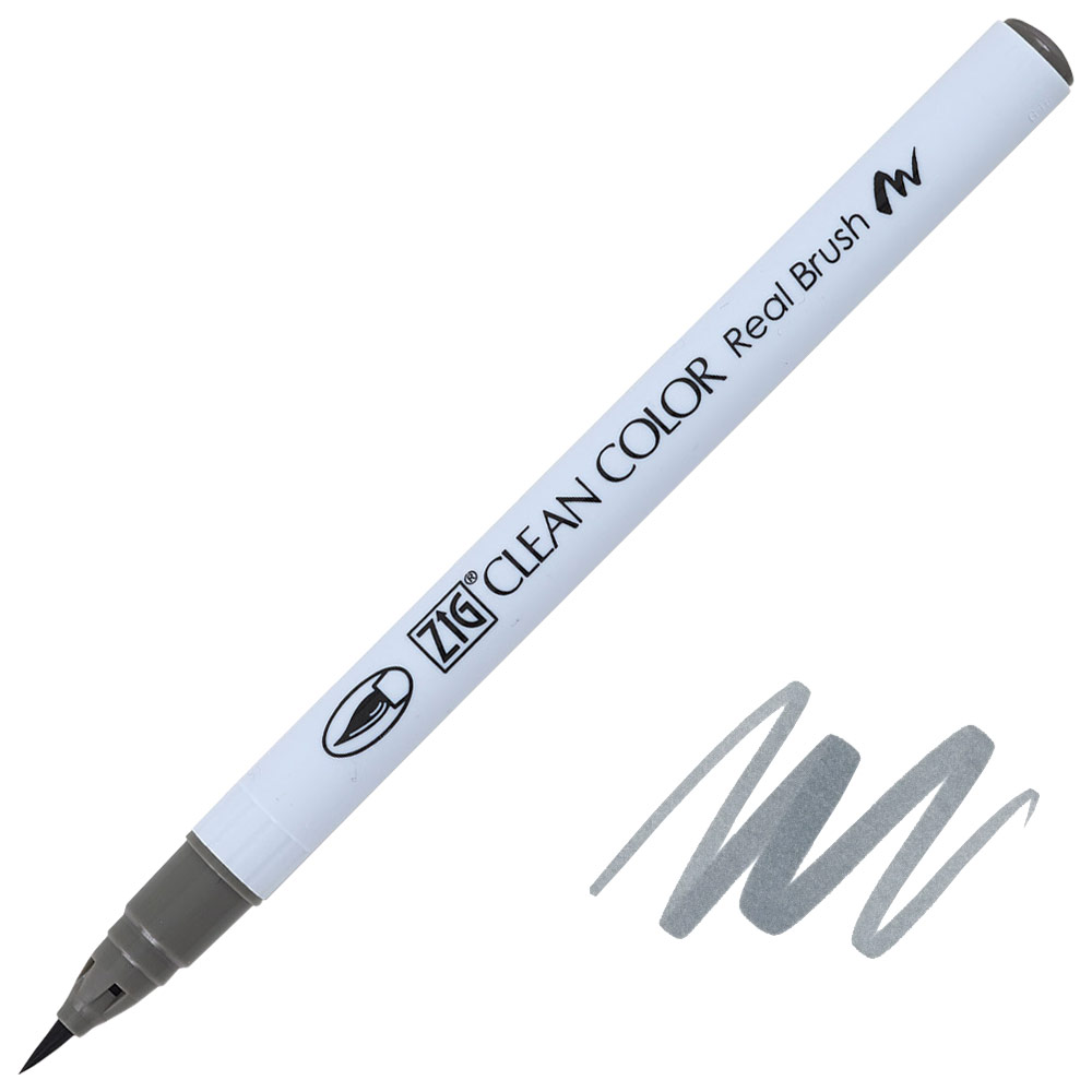 Zig Clean Color Real Brush Pen 094 Gray Brown