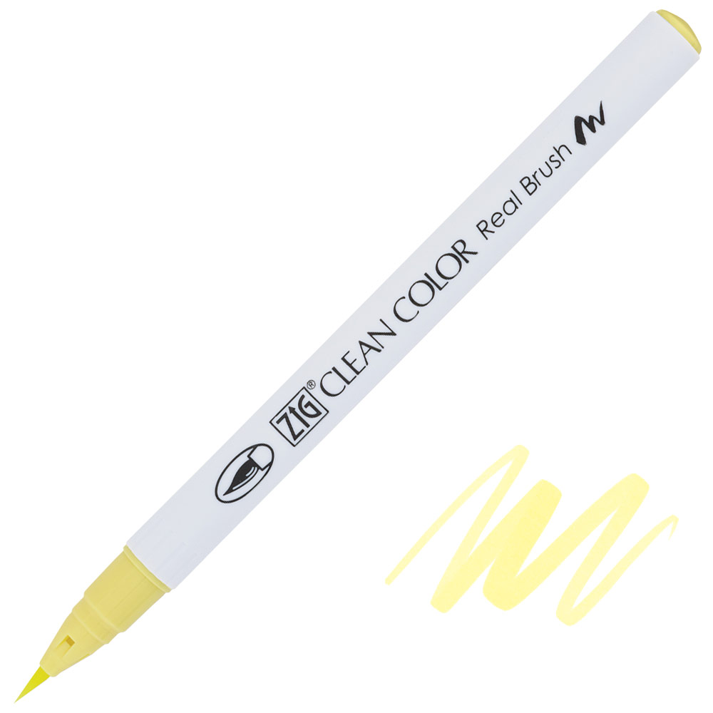 Zig Clean Color Real Brush Pen 055 Pale Yellow
