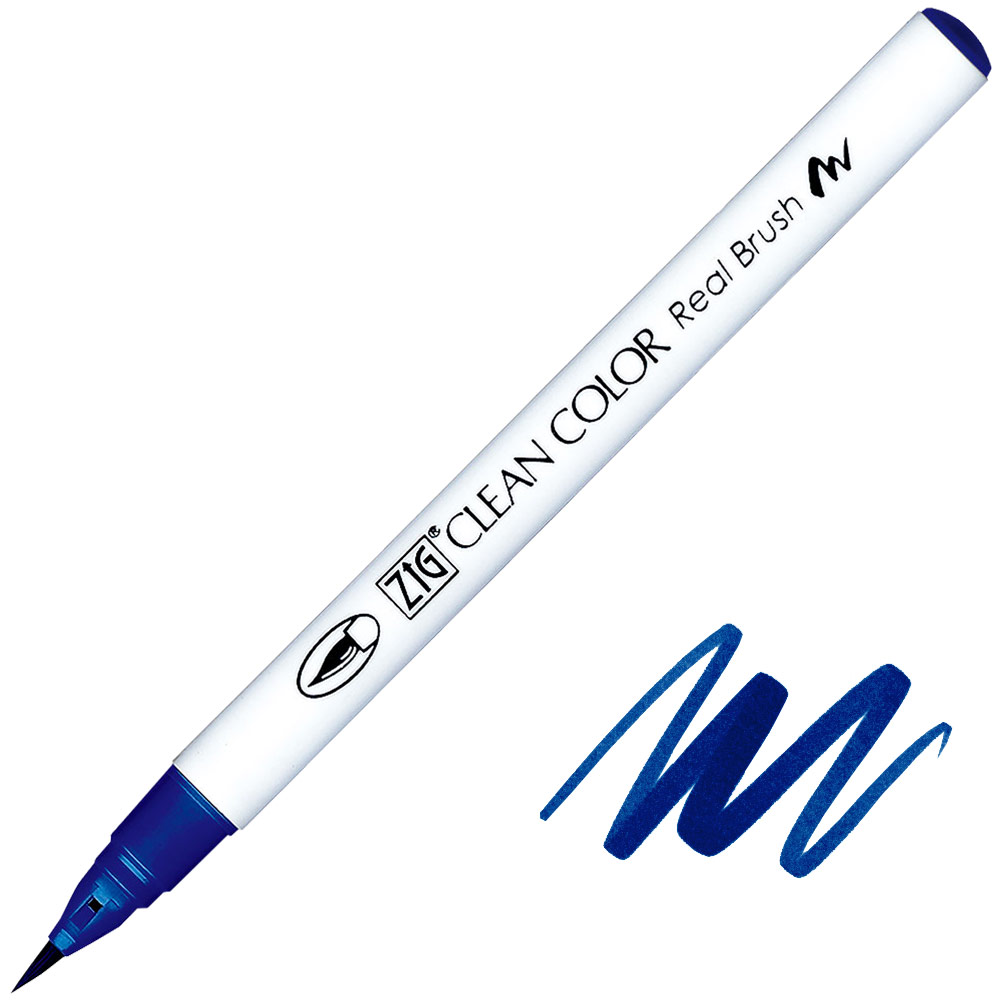 Zig Clean Color Real Brush Pen 319 Prussian Blue