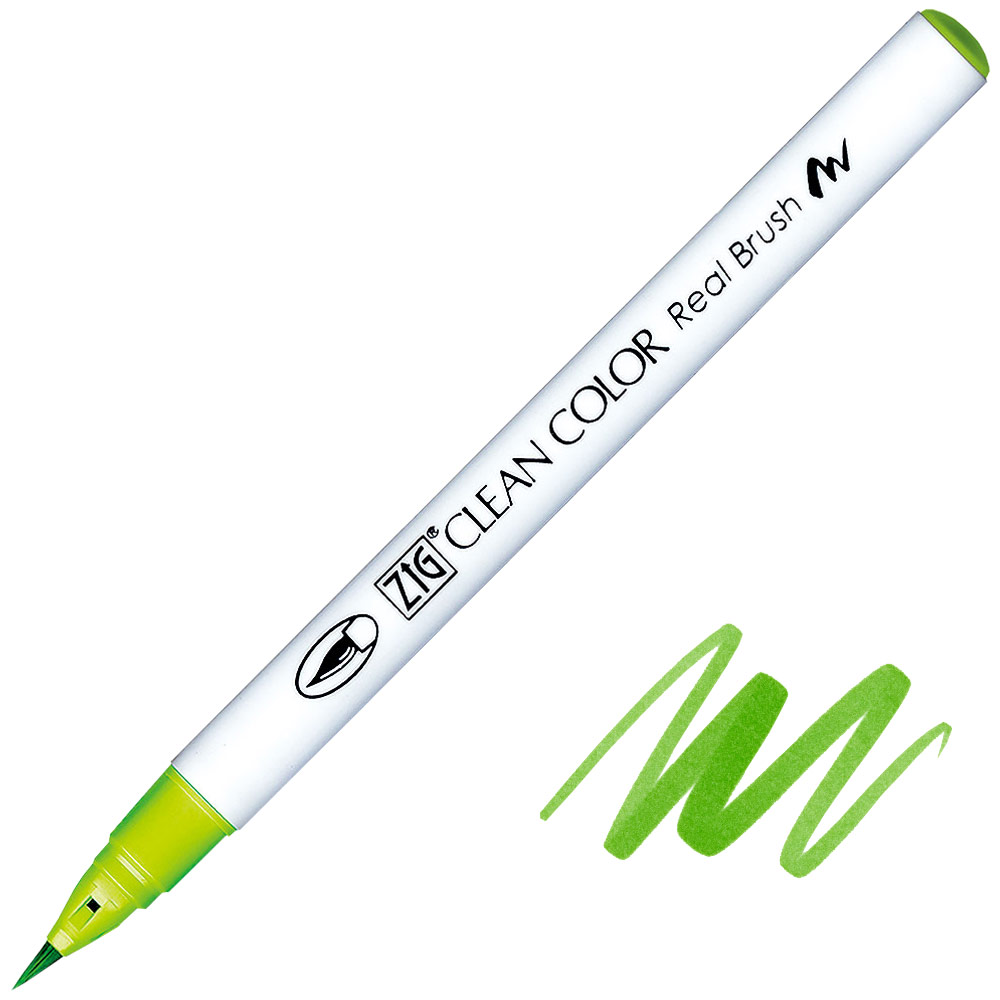 Zig Clean Color Real Brush Pen 410 Leaf Green