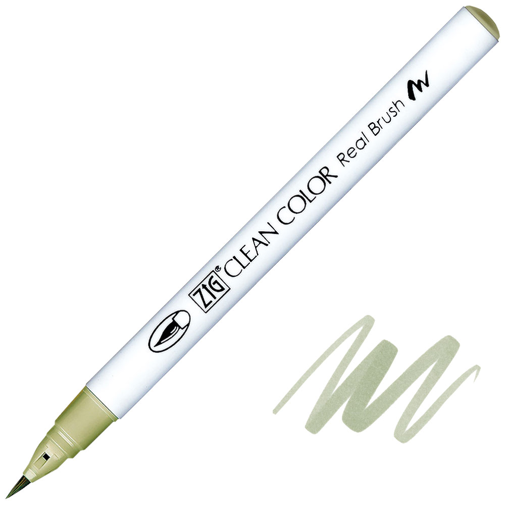 Zig Clean Color Real Brush Pen 421 Light Moss Green