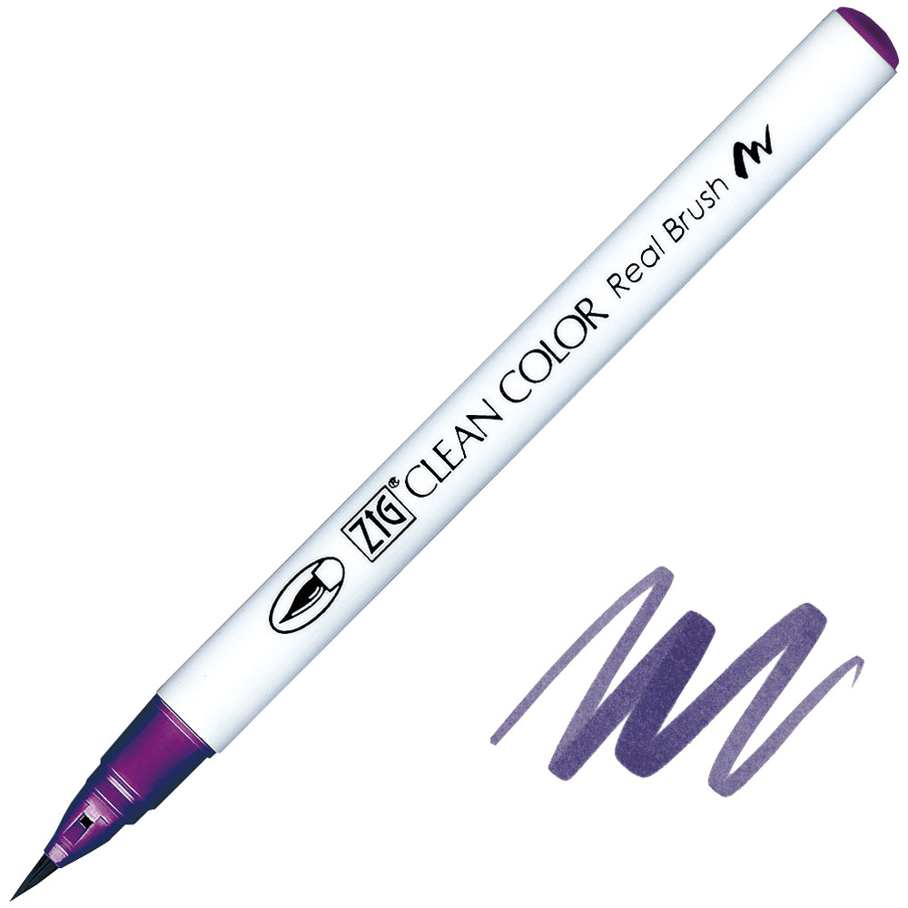 Zig Clean Color Real Brush Pen 814 Dark Violet