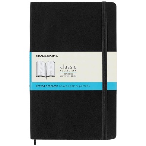 Moleskine Classic Notebook Large Softcover 5"x8-1/4" Dot Black