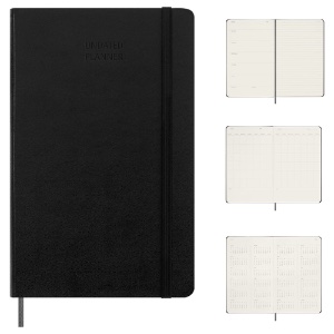 Moleskine Undated Classic Planner Large Hardcover 5"x8-1/4" Weekly