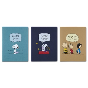 Moleskine Cahier Extra Large Journal Ruled 3 Pack 7.5"x9.75" Peanuts