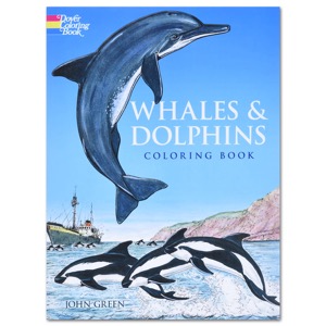 Whales and Dolphins Coloring Book