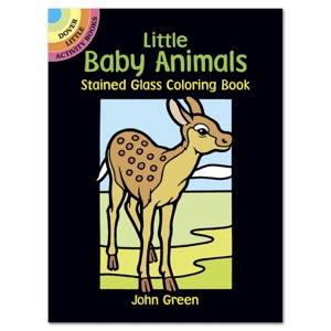 Little Baby Animals Stained Glass Coloring Book