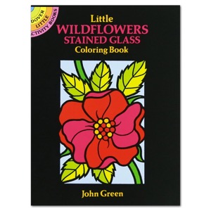 Little Wildflowers Stained Glass Coloring Book