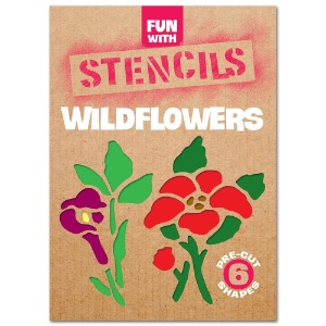 Fun with Stencils: Wildflowers