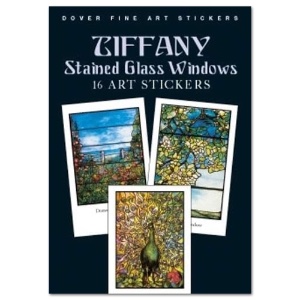 Tiffany Stained Glass Windows: 16 Art Stickers