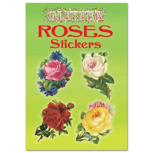 Glitter Roses Stickers