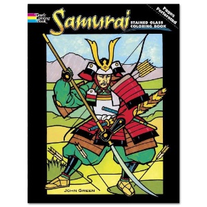 Samurai Stained Glass Coloring Book