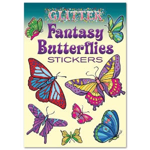 Glitter Fantasy Butterflies Stickers