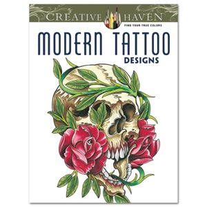 Creative Haven Modern Tattoo Designs Coloring Book