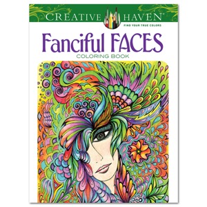 Creative Haven Fanciful Faces Coloring Book