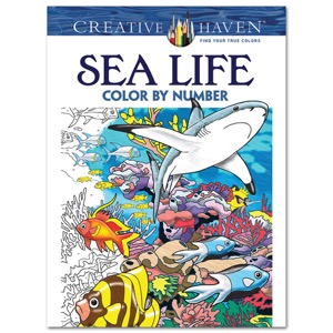 Creative Haven Sea Life Color by Number Coloring Book