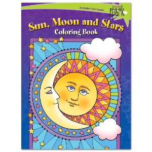 Spark Sun, Moon and Stars Coloring Book