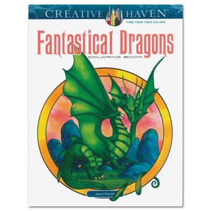 Creative Haven Fantastical Dragons Coloring Book