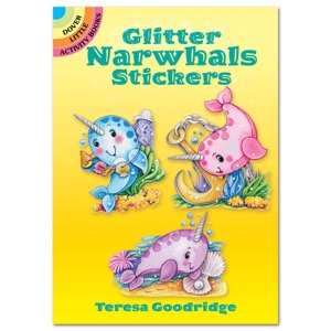 Glitter Narwhals Stickers