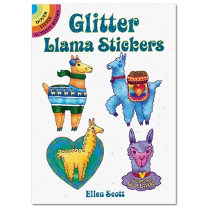 Glitter Llama Stickers