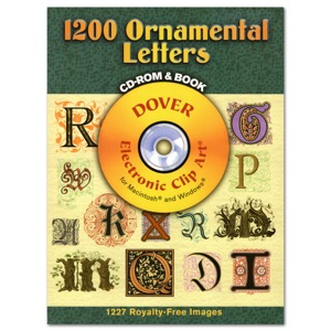 Dover 1200 Ornamental Letters [With CDROM]