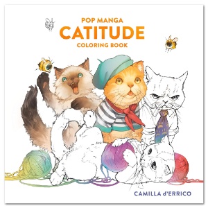 Pop Manga Catitude Coloring Book