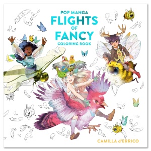 Pop Manga Flights of Fancy Coloring Book