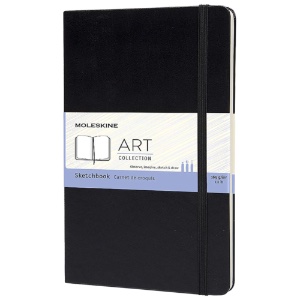 Moleskine Large Notebook 5" x 8.25" - Sketchbook (Black Cover)