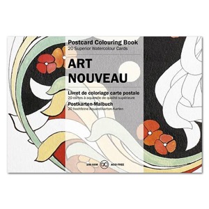 Pepin Press Postcard Coloring Book Art Nouveau