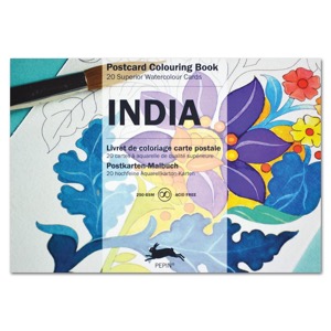 Pepin Press Postcard Coloring Book India