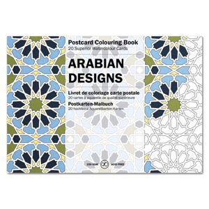Pepin Press Postcard Coloring Book Arabian Designs