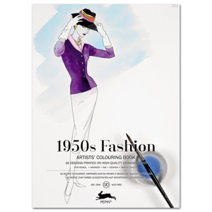 Pepin Press Artists' Coloring Book 1950's Fashion
