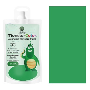 Abroli MonsterColor Washable Tempera Paint 5oz Green