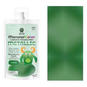 Abroli MonsterColor Washable Tempera Paint 5oz Metallic Green