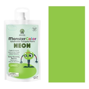Abroli MonsterColor Washable Tempera Paint 5oz Neon Green
