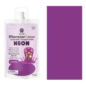 Abroli MonsterColor Washable Tempera Paint 5oz Neon Purple