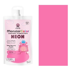 Abroli MonsterColor Washable Tempera Paint 5oz Neon Pink