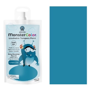 Abroli MonsterColor Washable Tempera Paint 5oz Turquoise