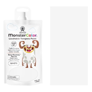 Abroli MonsterColor Washable Tempera Paint 5oz White