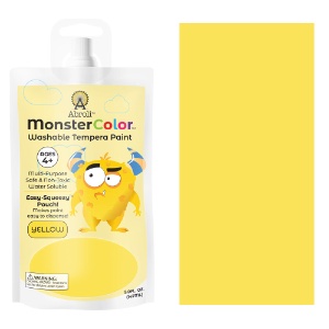Abroli MonsterColor Washable Tempera Paint 5oz Yellow