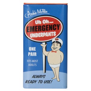 Archie McPhee Uh Oh... Emergency Underpants