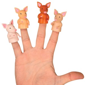 Archie McPhee Finger Puppet Pigs