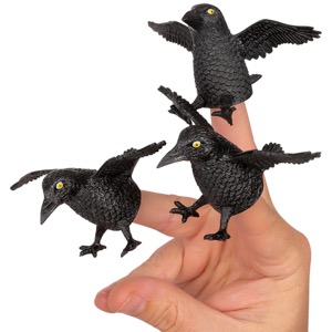 Archie McPhee Finger Puppet Flying Crow