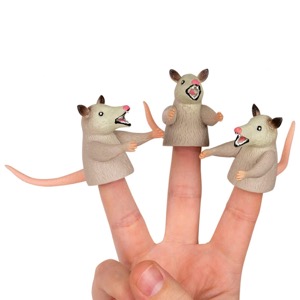 Archie McPhee Finger Puppet Possums