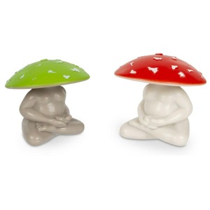 Archie McPhee Vinyl Toy Meditating Mushrooms